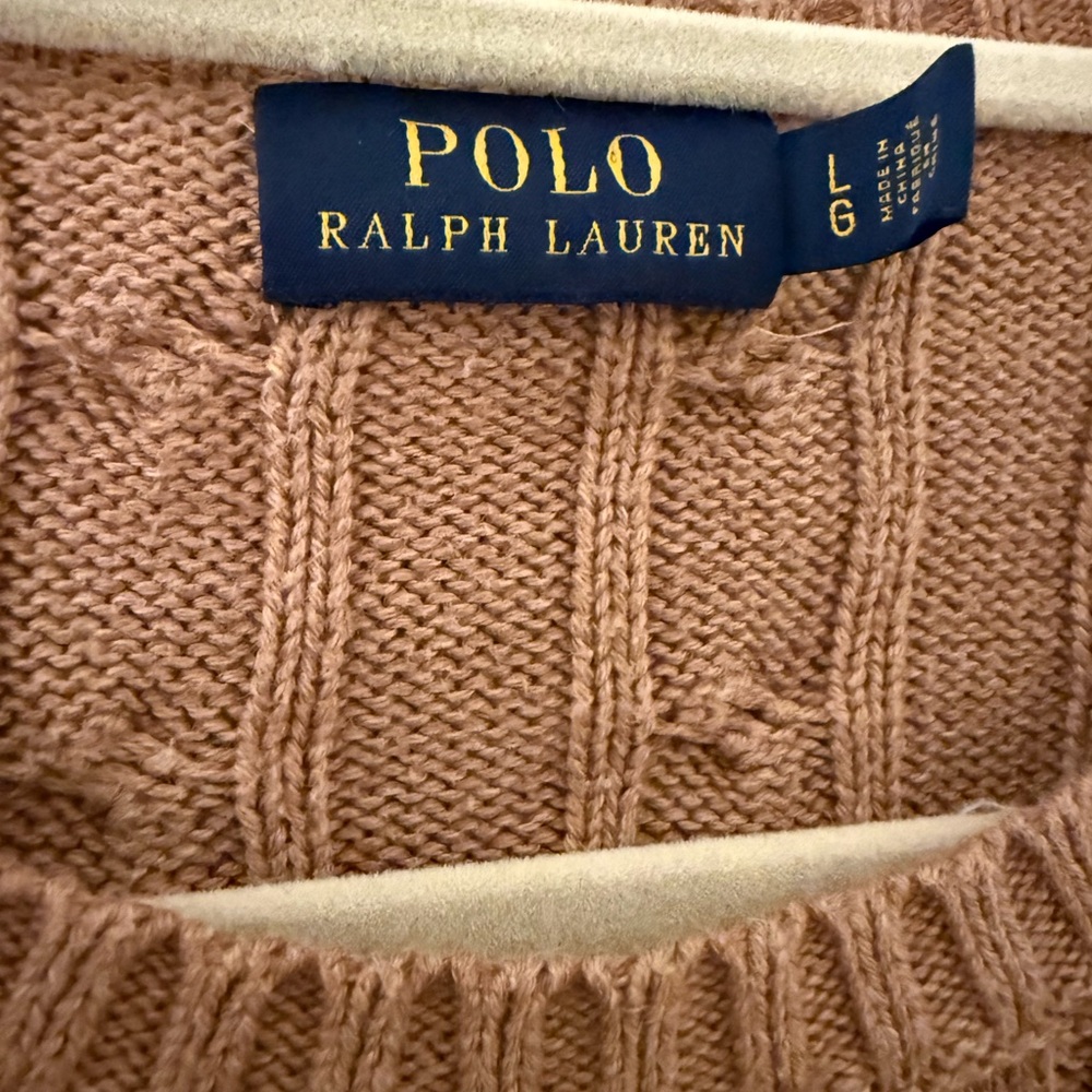 Ralph Lauren Women's Brown Cable Knit Sweater - Picture 3 of 3